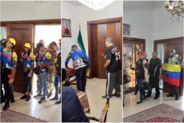 Mujeres y hombres de colectivo del 23 de Enero rinden homenaje al presidente de Irán en embajada en Caracas (+Video)