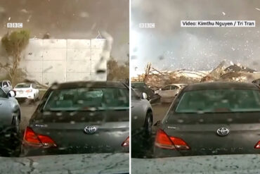 El impactante video de cómo un tornado desapareció en segundos un edificio en Nebraska (+Video)