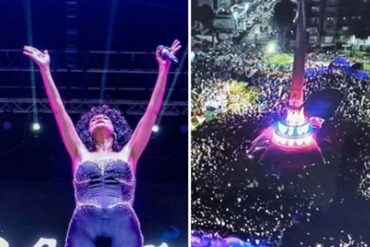 Aseguran que unas 45.000 personas asistieron al concierto de Karina en Chacao (+Fotos)