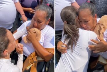 “He orado mucho por ti”: El emotivo momento de una mujer con discapacidad que abrazó a María Corina Machado en Falcón (+Video)