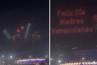 El show de drones en La Carlota con el que el gobierno celebró el Día de las Madres (+Videos)