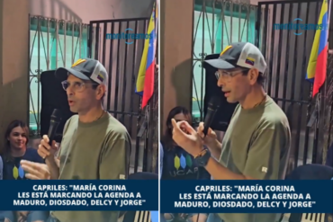 “Pareciera que están esperando lo que decimos para copiarlo”: Capriles dijo que María Corina “le está marcando la agenda” al chavismo (+Video)