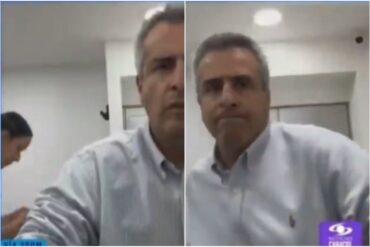 La airada reacción de un ministro colombiano cuando su secretaria irrumpió en pantalla durante una entrevista (+Video)