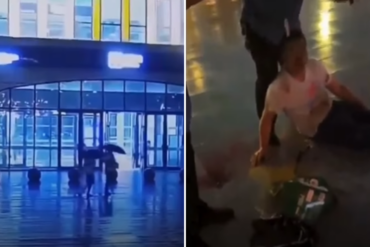 El impactante momento en el que una pareja en China es alcanzada por un rayo: los salvó el paraguas (+Video)