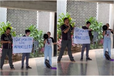 Estudiantes de la UCV protestan en contra del aumento de aranceles: “No hemos tenido respuesta de las autoridades”