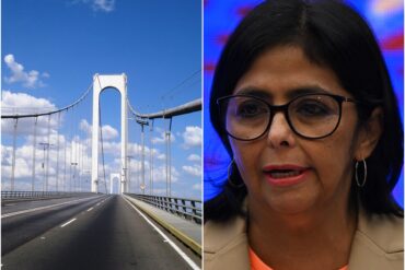 Delcy Rodríguez acusó a la oposición de tener un plan para derribar el puente sobre el río Orinoco y “causar zozobra” en la población