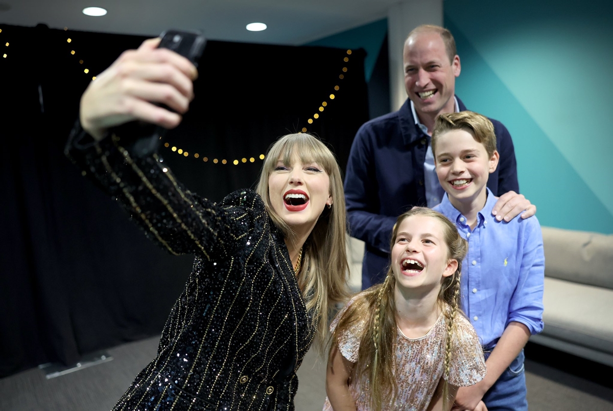 Príncipe Williams asistió el día de su cumpleaños al concierto de Taylor Swift en Londres junto a sus hijos George y Charlotte