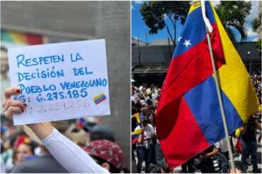 María Corina Machado y Edmundo González Urrutia lideran multitudinaria concentración en Caracas este #30Jul (+Video)