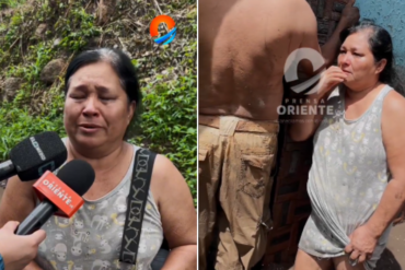 Lo perdí todo, lo único que tengo es lo que tengo encima”: el conmovedor testimonio de afectada por las lluvias en Cumanacoa (+Video)