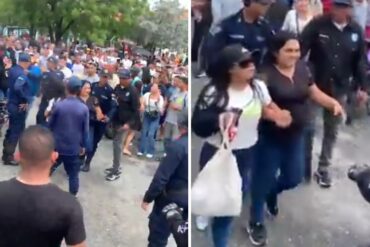 Sacaron custodiada a coordinadora de un centro en Araure porque impidió la votación durante horas: los ciudadanos enfurecieron (+Videos)