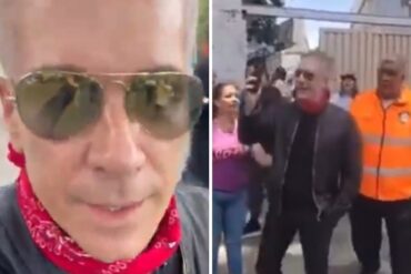 “Sinvergüenza, vendido”: Lo que le gritaron al actor Fernando Carrillo en su centro de votación (+Videos)