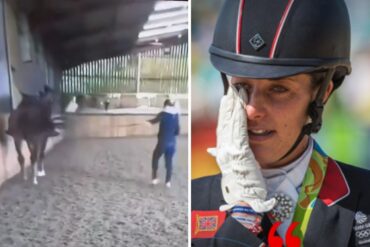 La jinete tricampeona olímpica británica que tuvo que renunciar a París 2024 por video donde maltrata a un caballo