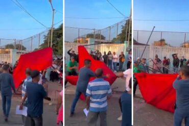 Así los votantes quitaron un punto rojo en un centro electoral en Valencia (+Video)