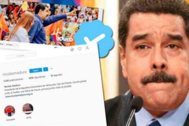 Maduro pierde las verificaciones oficiales en sus cuentas en X, Facebook e Instagram