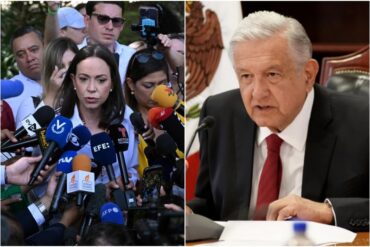 Machado alertó a López Obrador de una inédita “ola migratoria” si Maduro sigue “aferrado por la fuerza al poder”