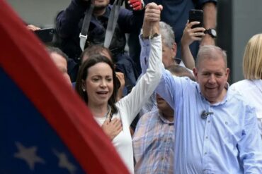 María Corina Machado dice sentirse orgullosa por el trabajo de Edmundo González “como presidente electo” (+Video)