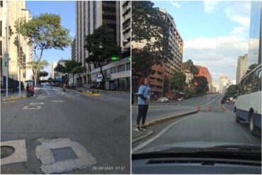 Cerraron varias calles y avenidas en Caracas este #28Ago por movilizaciones de la oposición y el chavismo