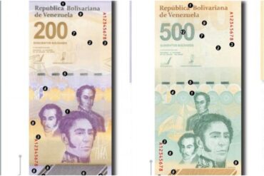 Banco Central de Venezuela amplía cono monetario con la incorporación de dos billetes nuevos: de 200 y 500 bolívares (+Detalles)