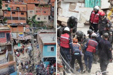 Sube a ocho el número de muertos por el derrumbe de una edificación en Petare tras la explosión de una bombona de gas doméstico (+Fotos)