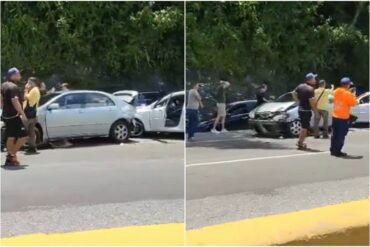 Se registró un accidente vehicular en la autopista Regional del Centro este #14Sep