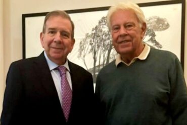 Edmundo González se reunió con el expresidente español Felipe González y ratificó su compromiso por una transición en Venezuela