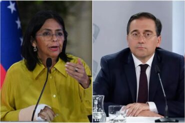 Delcy Rodríguez rechazó declaraciones de Albares y acusó a su gobierno de “convertir España en un santuario de terroristas venezolanos”