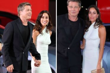 Brad Pitt hace la primera aparición oficial con su nueva novia 29 años menor que él en Venecia