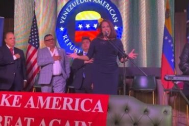 “Irresponsable e irrespetuosa”: critican a Liliana Rodríguez por cambiar la letra del himno de Venezuela en evento republicano (+Video)