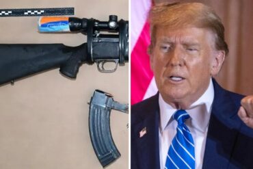 Revelan imágenes del rifle con el que un pistolero intentó asesinar a Trump en su campo de golf