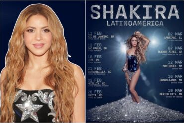 Venezuela quedó fuera de la lista de países en los que Shakira dará conciertos en 2025