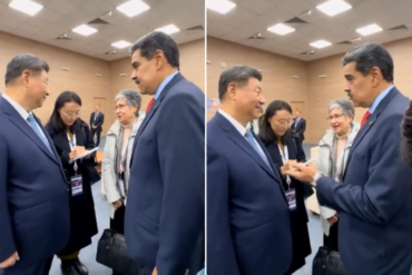 El fugaz encuentro en un pasillo de Maduro con el presidente de China en el marco de la cumbre de los Brics (+Video)