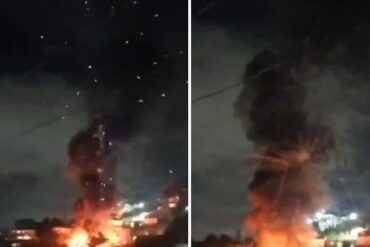 Fábrica de fuegos artificiales explotó en los Teques: difundieron imágenes del hecho (+Videos)